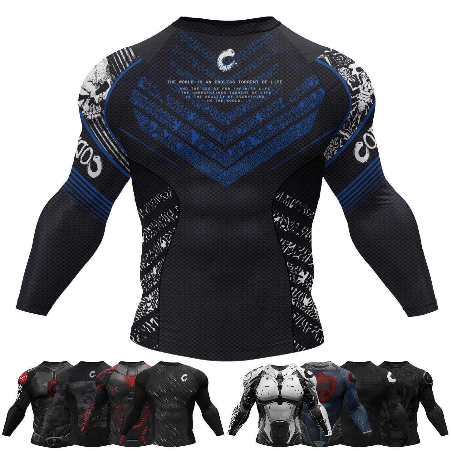 夏秋季新款男装长袖T恤跑步骑行紧身衣速干透气运动健身衣欧美潮t,运动服/休闲服装,健身衣,淘宝优惠券,粉丝福利购,淘宝优惠卷