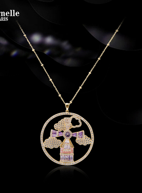 法国Eternelle原创设计长款项链秋冬新款毛衣链女小众设计感配饰