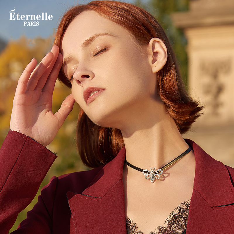 eternelle法国生日礼物锁骨链