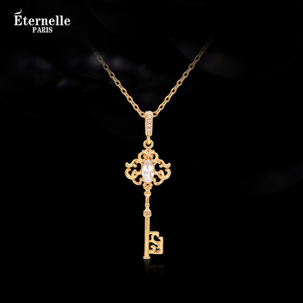 Eternelle法国永恒美梦之匙毛衣链新款设计感长款吊坠项链配饰