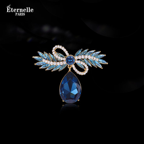 Eternelle轻奢蝴蝶结麦穗胸针