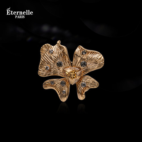 Eterelle蝶舞花语水晶胸针