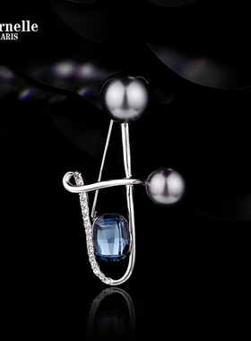 法国Eternelle欧美风开衫别针丝巾扣服装配饰胸花女胸针高档饰品