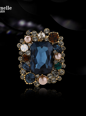 法国Eternelle奥地利水晶胸针女高档领针2025年新款胸花生日礼物