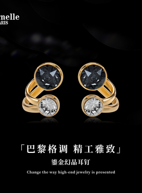 两戴款个性潮酷轻奢耳饰女高级感