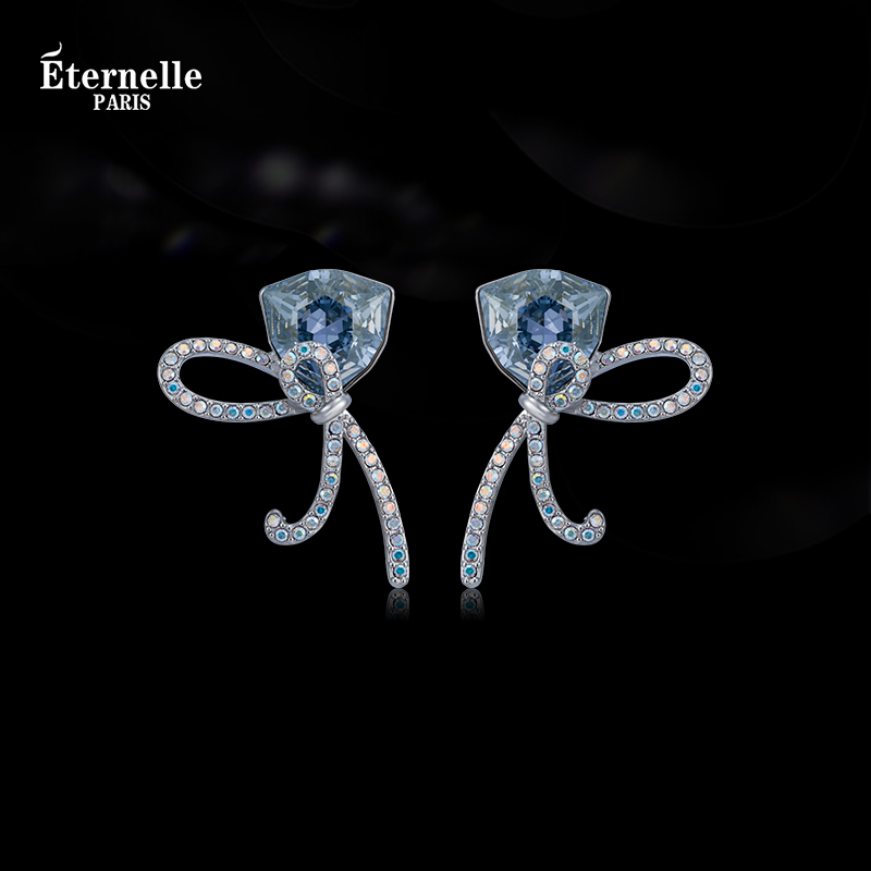 Eternelle法国永恒蝴蝶结耳钉