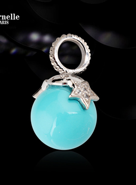 法国Eternelle迷镜珠S925银饰diy配件2018星语手链挂坠生日礼物