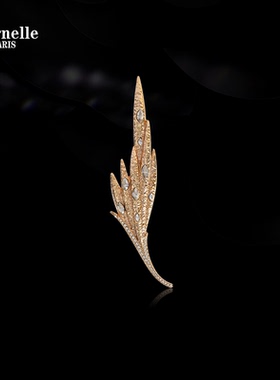 Eternelle法国永恒浮世鎏金胸针高级感轻奢配饰领针精致时尚胸花