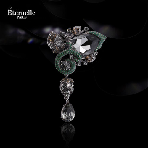 Eternelle气质水晶双用胸针