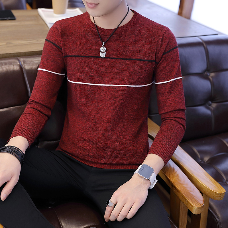 New style sweaters for autumn and winter men's round neck Pullover