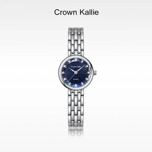 Crown Kallie【蓝晶灵】满天星系列3D菱镜设计女士腕表ck8116