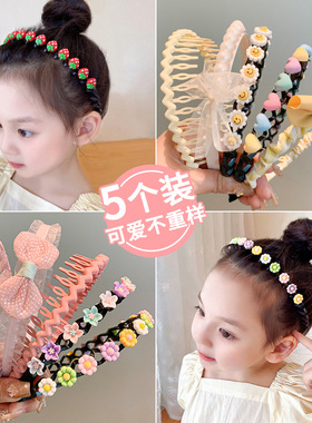 儿童发箍小女孩防滑压发发卡女宝宝碎发整理发饰发夹女童头箍发饰