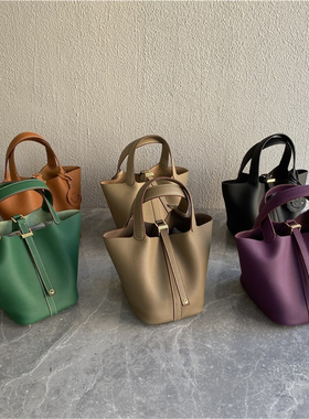 ~进口TOGO牛皮~出口外贸订单工厂亏本清仓时尚网红经典百搭菜篮子