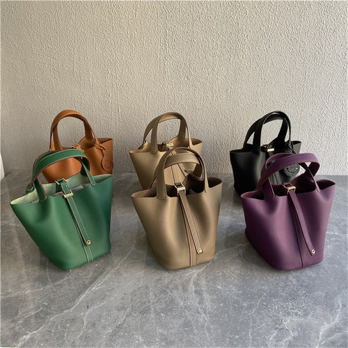 经典款！时尚爆款真皮洋气菜篮子