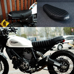 适用于杜卡迪自游Scrambler800雪橇改装毛毛虫坐垫复古座包座椅