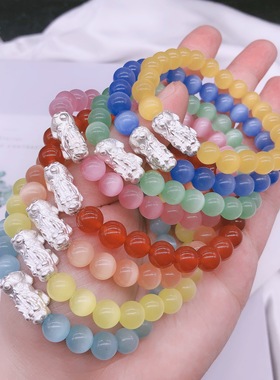 玛瑙貔貅招财保平安气质型风手串