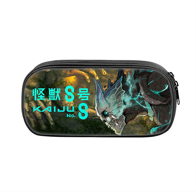 跨境Kaiju No.8动漫周边笔袋 怪兽8号中小学生儿童铅笔文具收纳袋