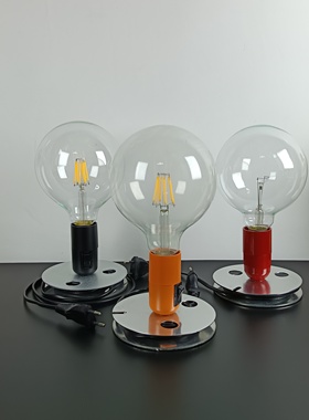 意大利设计师 Lampadina台灯北欧简约大灯泡北欧极简风桌灯工业风