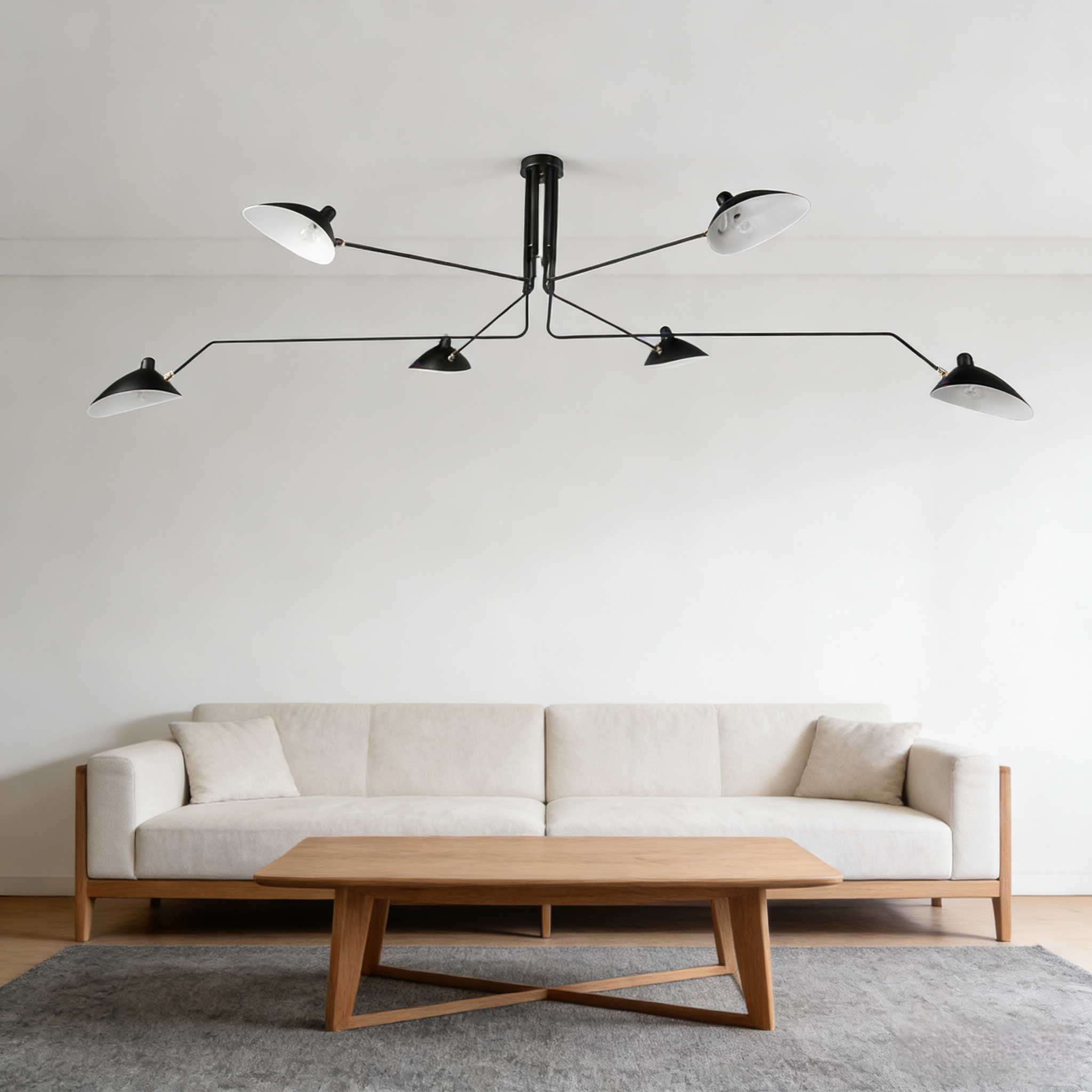 张牙舞爪吸顶灯鸭嘴灯蜘蛛灯北欧创意吊灯设计师 Serge Mouille,家装灯饰光源,客厅吊灯,淘宝优惠券,粉丝福利购,淘宝优惠卷