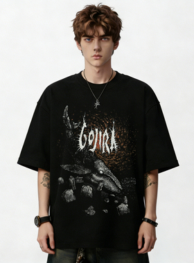 法国前卫金属GOJIRA乐队摇滚数码直喷印花纯棉男女款短袖T恤夏季
