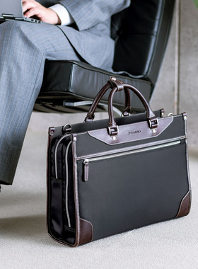 日本SANWA商务电脑包手提女士公文包男手拎包笔记本包斜挎包上班通勤大容量单肩包简约商务出差文件公务包ins