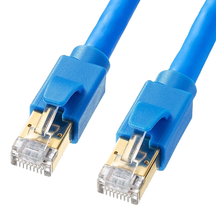 日本SANWA万兆8类网线高速稳定电脑网络宽带cat8家用办公抗干扰