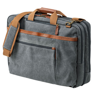 日本SANWA电脑包3WAY笔记本帆布双肩背包男17寸通勤ins风休闲旅行