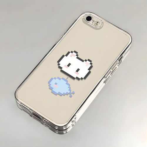 适用苹果5/6s/7/8plus手机壳新款iPhoneXSmax猫咪小鱼XR软SE防摔11pro全包12/13女i14P透明壳ip15/17男18保护