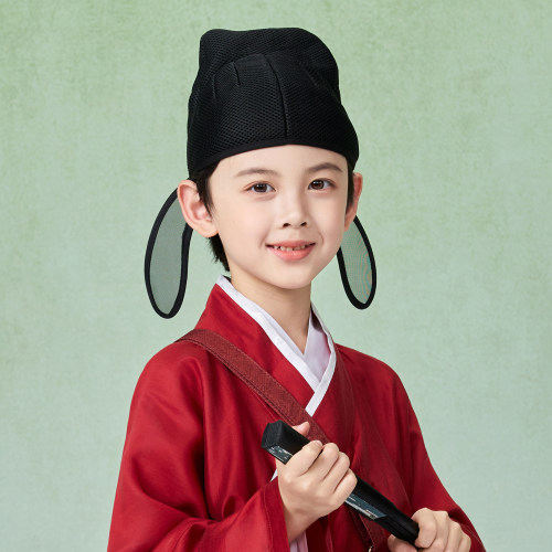复古儿童夏季帽子男女童汉服唐宋