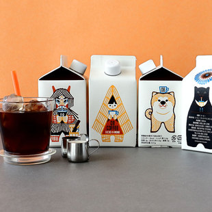 500ml 日本 4盒 盒装 无糖冰咖啡 夏季 限定