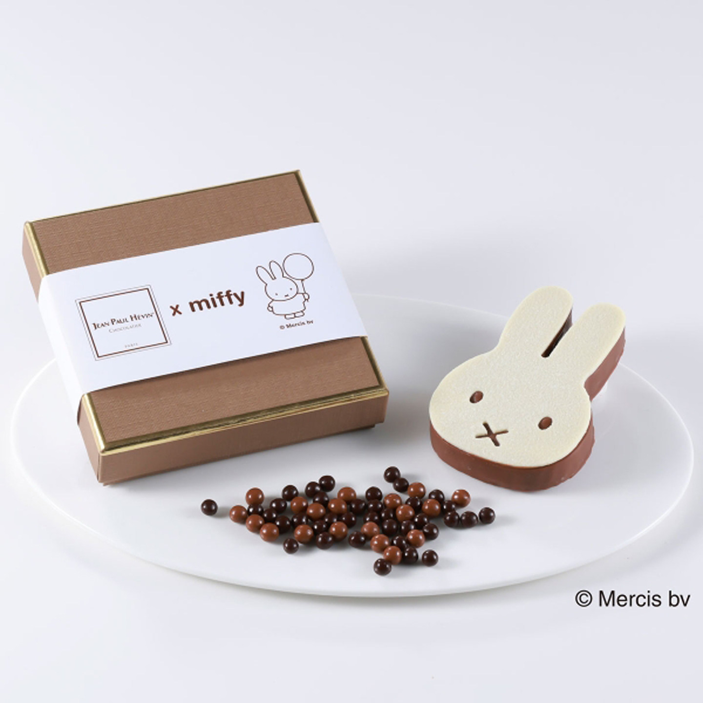 日本 期间限定 JEAN-PAUL H&Eacute;VIN 榛子杏仁酱米菲兔巧克力 盒装