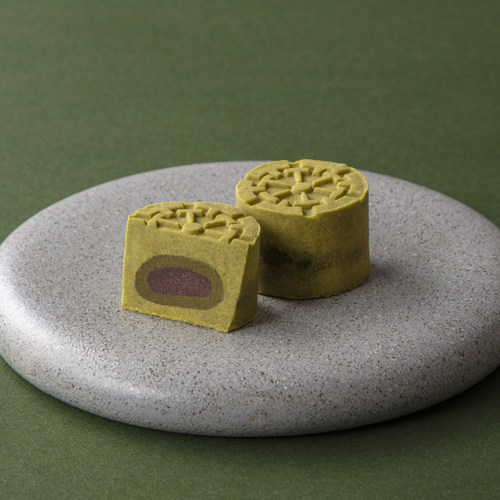 日本抹茶雅车小豆抹茶黄身时雨