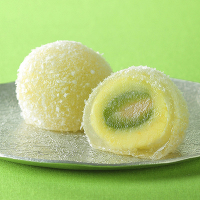 日本吉兆庵青桃白豆夹心团子