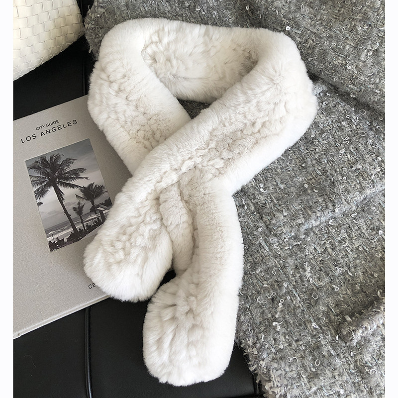 毛绒绒护颈软绵绵保暖围脖小香风