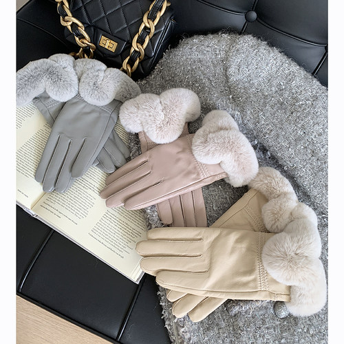 女士绵羊皮手套全指定制色系