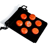 7 красный джаспер+черный бархатный пакет