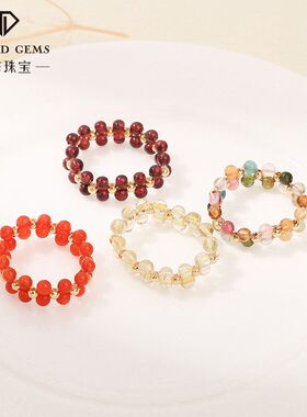 戒圈精致天然戒指编织自然风指环