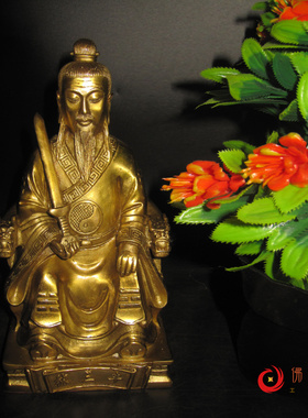 铜张三丰武当派太极拳人像