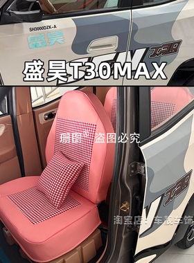盛昊T30Plus/MAX/Pro盛昊T20电动三轮车座套篷车上学代步车坐垫套