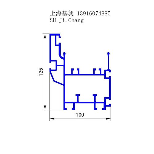 拍前询价100125倍速链铝型材导E轨辊道铝合金100*125议价