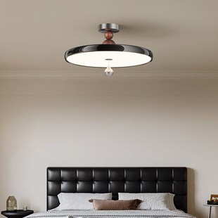 P奶油风胡桃木色护议 法式 拍前询价卧室美式 田园复古吊灯2025新款