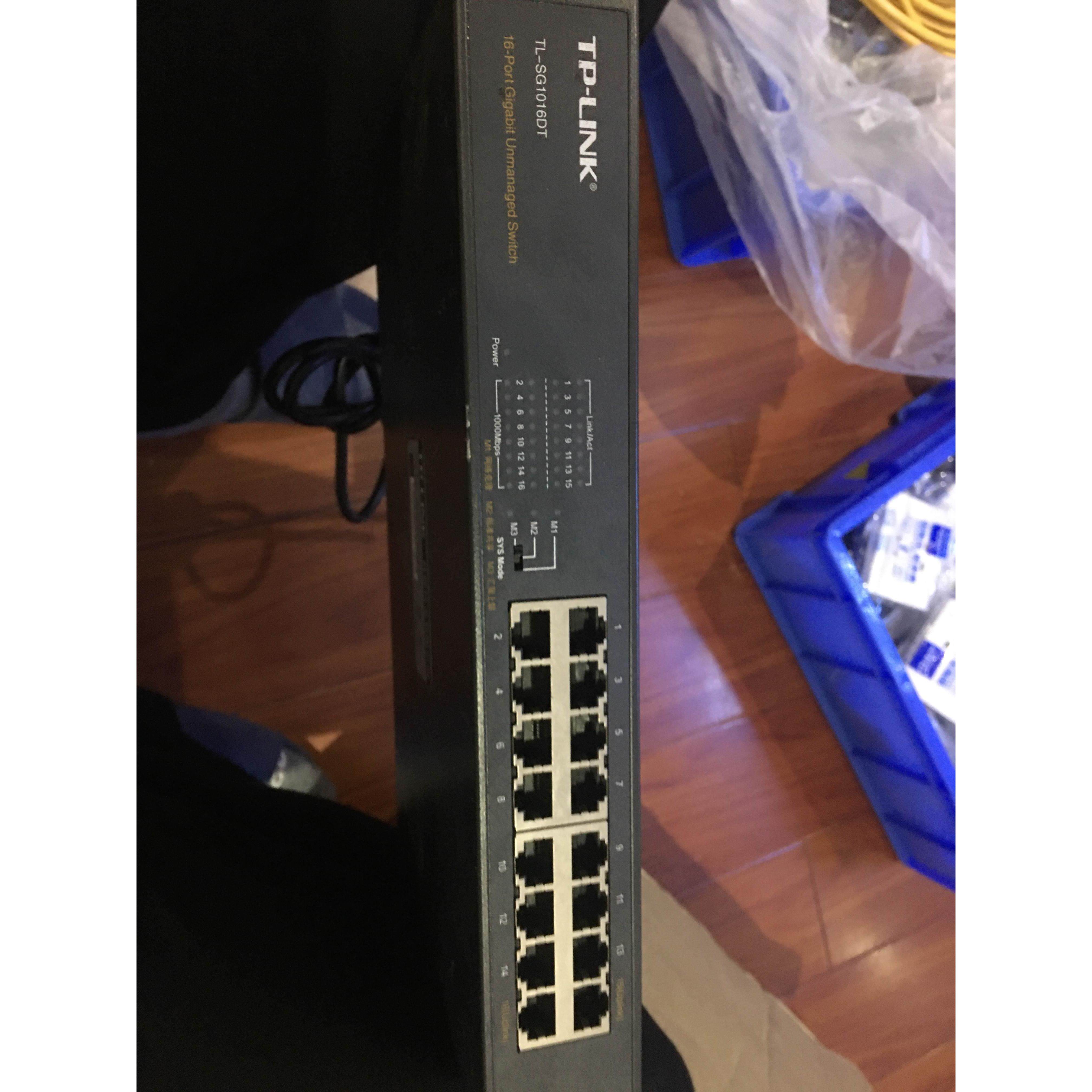 （议价）TP-LINK TL-SG1016DT 16口千兆交换机 桌面企业网吧1000M
