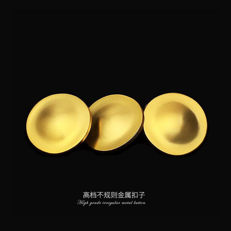 金色装饰钮扣男女大衣风衣外套羊绒不规则圆形凹凸面金属纽扣扣子,居家布艺,纽扣,淘宝优惠券,粉丝福利购,淘宝优惠卷