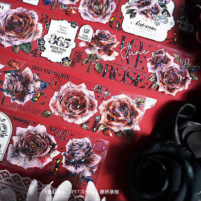 likey胶带分装复古花花特手帐