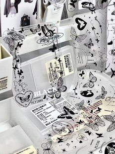 【蔓越莓分装】休眠火山 模裁切胶带蝴蝶雪花链条咕卡贴纸pet胶带