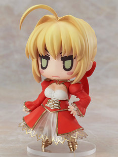 御宅手办正版现货  GSC Fate FGO EXTRA 尼禄 红saber 粘土人