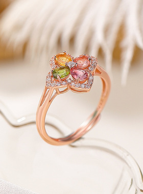 本月新品限时优惠碧玺女款戒指