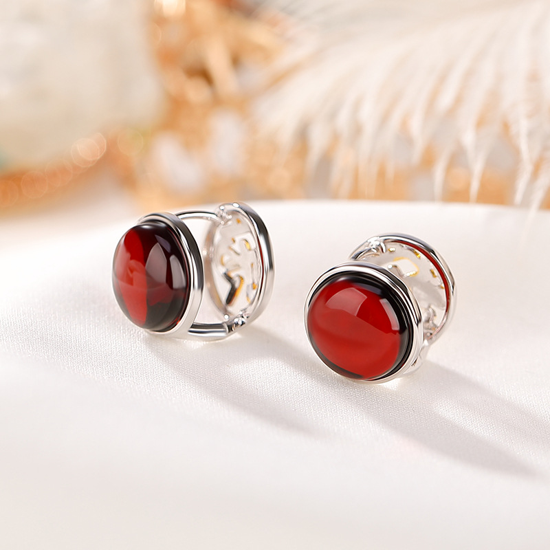 本月新品限时优惠圆形双面耳环