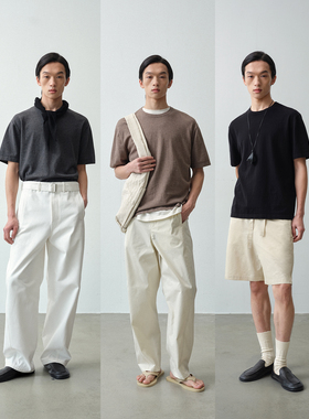 ROYA丨山羊绒棉混纺一体毛织短袖秋冬打底通勤松弛感毛织圆领TEE