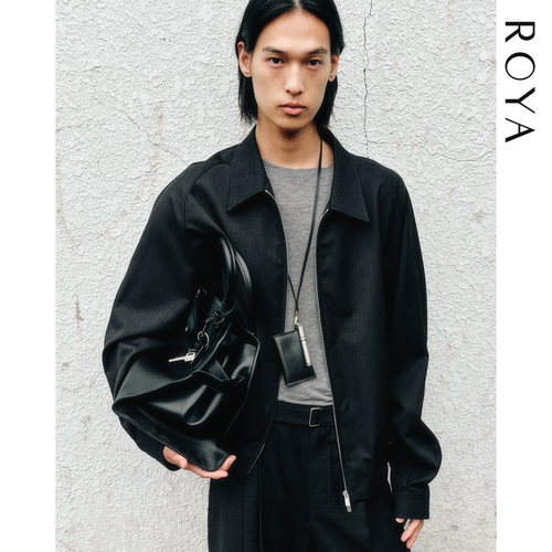 ROYA | 100%澳洲进口羊毛弯刀袖西装夹克百搭通勤长期主义外套春